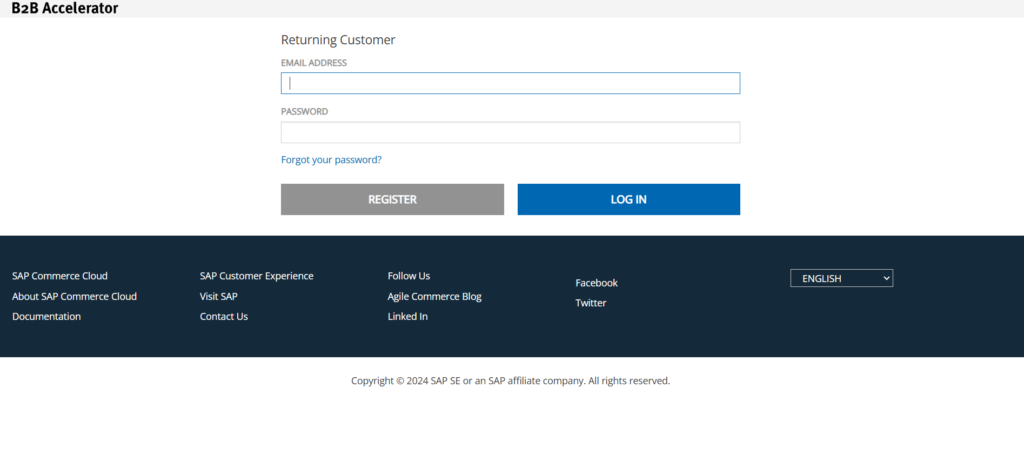 B2B user Registration process